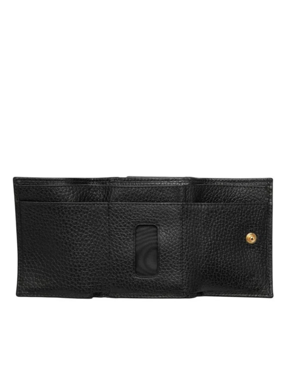 ★SOLD★ Gucci GG Marmont Trifold Wallet Compact Black Leather - Picture 4 of 8